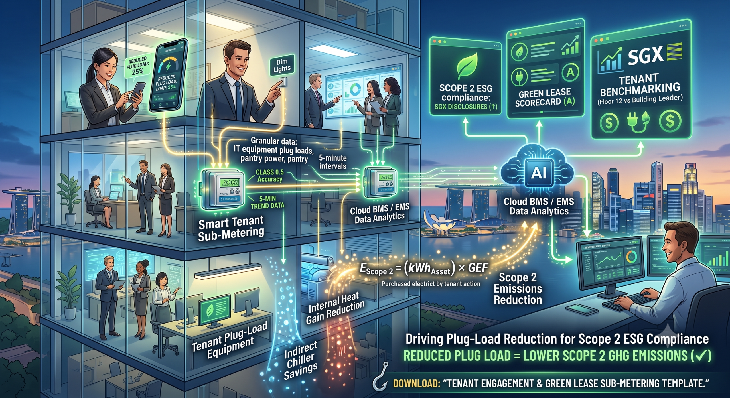 Smart Tenant Sub-Metering: Driving Plug-Load Reduction for Scope 2 ESG Compliance