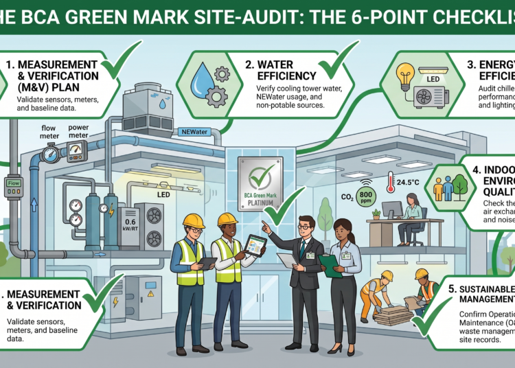 The BCA Green Mark Site-Audit:  The 5-Point Checklist