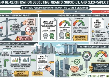 Green Mark Re-Certification Budgeting: Grants, Subsidies, and Zero-CapEx Strategies