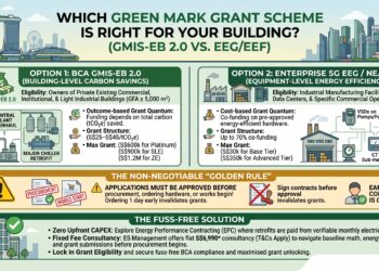 Which Green Mark Grant Scheme is Right for Your Building? (GMIS-EB 2.0 vs. EEG/EEF)