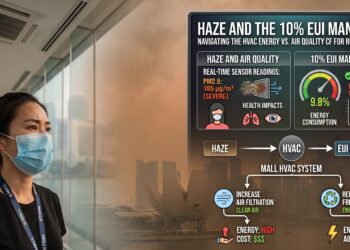 Haze and the 10% EUI Mandate: Navigating the HVAC Energy vs. Air Quality Crisis for Retail Malls